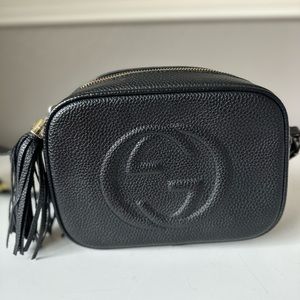 Soho small leather disco bag